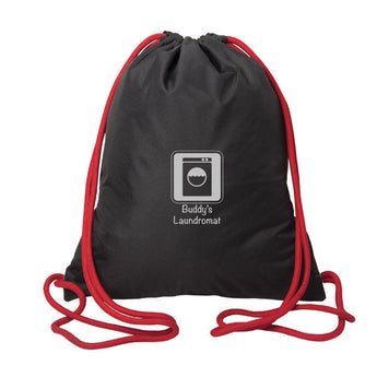 Black-Red The Executive Drawstring Backpack