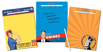 Political Memo Board - 8.5x11 Laminated - 14 pt. grouped