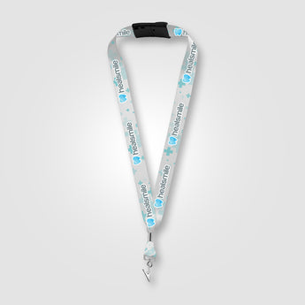 Zevi rPET Bulldog Clip Breakaway Lanyard - 36" x 1"