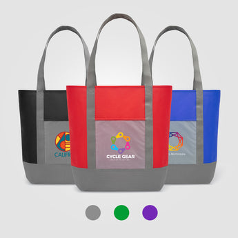 Glenwood - Non-Woven Tote Bag with 210D Pocket grouped