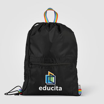 Spectrum Recycled Polyester Drawstring Bag - 2 gal