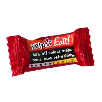 Full Color 4 Color Process Wrapped Assorted Starlight Mints grouped