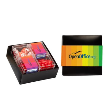 Black 4 Piece Sweet Box Gift Set - Candy by Color Mix grouped