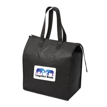 Black Blizzkool Non Woven Grocery/Cooler Bag
