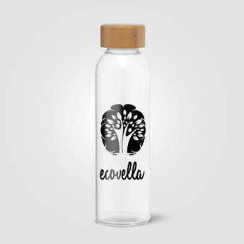 Alpine - 17 oz. Glass Bottle with Bamboo Lid