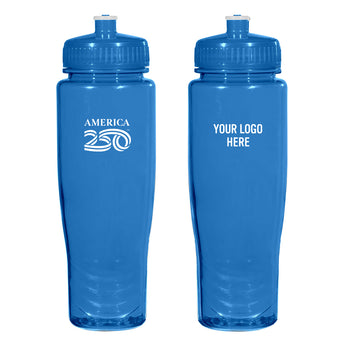 America 250™ 28Oz. Poly-Clean™ Plastic Bottle plain grouped