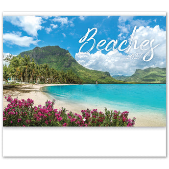 Beaches Spiral Wall Calendar plain grouped