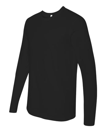 Black Cotton Long Sleeve T-Shirt - 3601