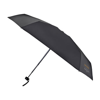Black Elements 39" Recycled rPET Manual Mini Folding Umbrella