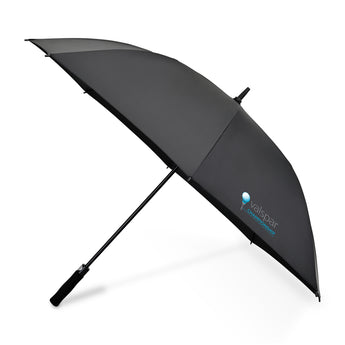 Black Elements 60" Recycled rPET Auto Open Golf Umbrella