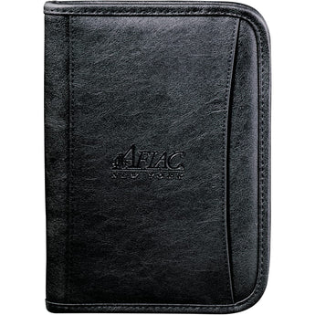 Black FSC® Mix DuraHyde Jr. Zippered Padfolio