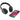 Black Oppo Bluetooth Headphones and Microphone