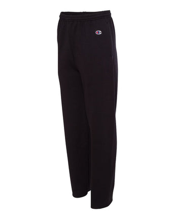 Black Powerblend® Open-Bottom Sweatpants with Pockets - P800