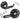 Black Quiet Breeze Rechargeable Hand Fan with Carabiner