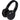Black Rewired Recycled Bluetooth Headphones plain
