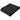 Black Ribbed Fleece Blanket plain