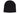 Black Rolled Down Acrylic Beanie - Toque plain
