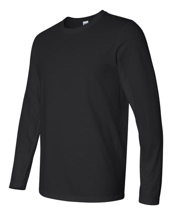 Black Softstyle® Long Sleeve T-Shirt - 64400