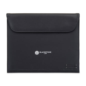 Black Travis & Wells® Lennox Recycled Nylon Padfolio