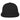 BLACK WITH BLACK FLAT BILL TRUCKER CAP plain grouped