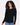 Black Women's Cotton Relaxed Long Sleeve T-Shirt - 3911