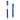 Blue Skywriter Combo Recycled Plastic Ball Pen & Highlighter plain