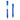 Blue Skywriter Combo Recycled Plastic Ball Pen & Highlighter