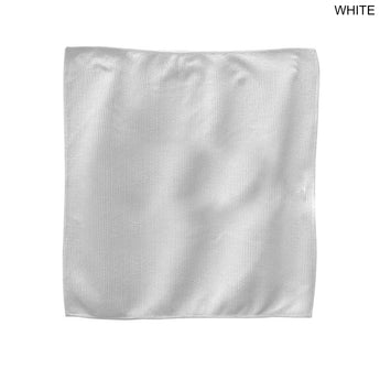 White Colored Microfiber Dri-Lite Terry Skate, Cooling, Rally Towel, 10x10 Sublimated Edge to Edge 2 sides