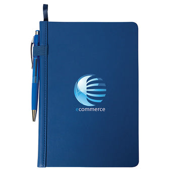 Blue Lucca Pu Hard Cover Journal