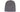 Charcoal Rolled Down Acrylic Beanie - Toque plain