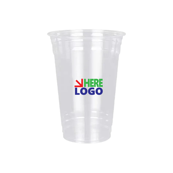 16oz Disposable Clear Plastic Cups grouped