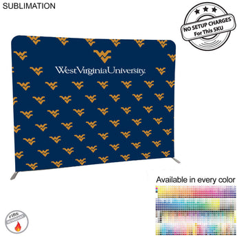 School University 8'W x 8'H EuroFit Tension Fabric Straight Wall Display Kit, Double Sided Graphics grouped