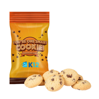 Clear Bite Size Chocolate Chip Cookies- 2oz. grouped