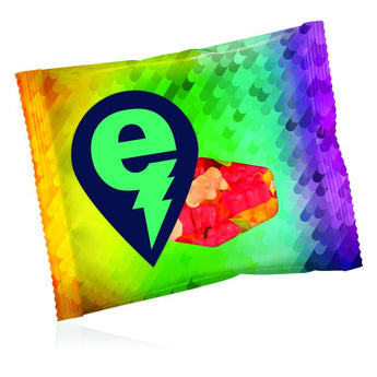 Full Color Clever Candy 2oz. Full Color DigiBag™ with Gummy Bears grouped