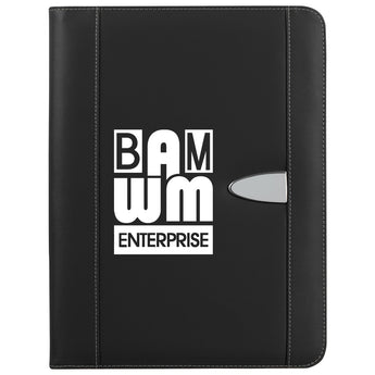 Eclipse Bonded Leather Zippered Portfolio With Calculator grouped
