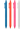 Eye candy plastic ballpoint pen grouped