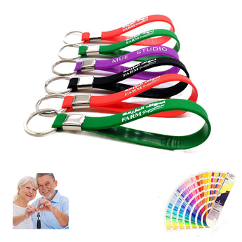 Silicone Wristband keychain grouped