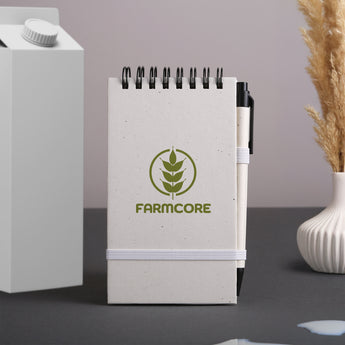 Dairy Diary Recycled Milk Carton Jotter grouped