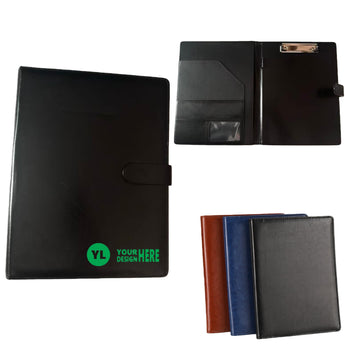 Leather Padfolio Clipboard Folder With Magnetic Closure grouped