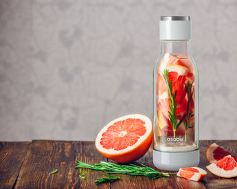 Asobu 17 Oz. Inner Peace Glass Water Bottle grouped
