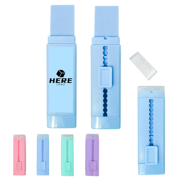 Creative Retractable Pencil Erasers grouped