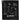 Front View of Black 1.3 lb./doz. 18x15in Terry Golf Towel