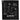Front View of Black 1.3 lb./doz. 18x15in Terry Golf Towel