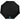 Front View of Black 46" Recycled 3-Folding Umbrella