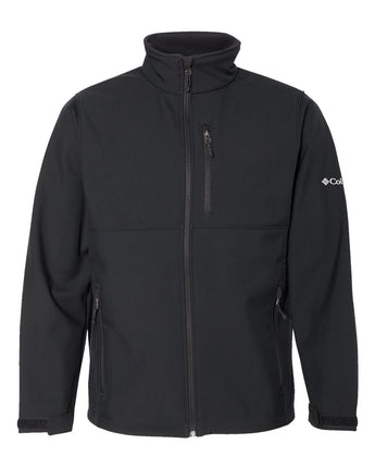 Front View of Black Ascender™ Soft Shell Jacket - 212483