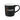Front View of Black Bronx 12oz Ceramic Mug