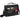Front View of Black Crossbody Recycled Messenger Bag plain
