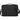 Front View of Black Crossbody Recycled Messenger Bag