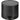 Front View of Black Cylinder Bluetooth Speaker plain