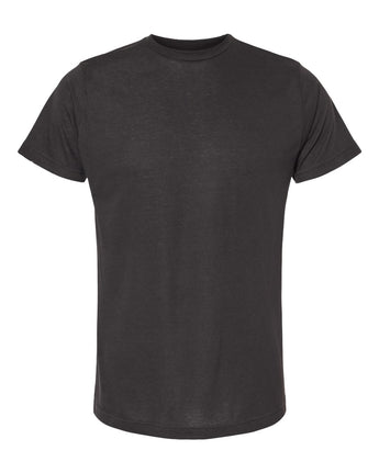 Front View of Black Deluxe Blend T-Shirt - 3541